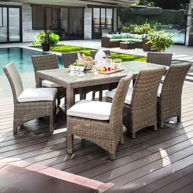Juego de Comedor de Terraza 8 Personas Ratn Deli