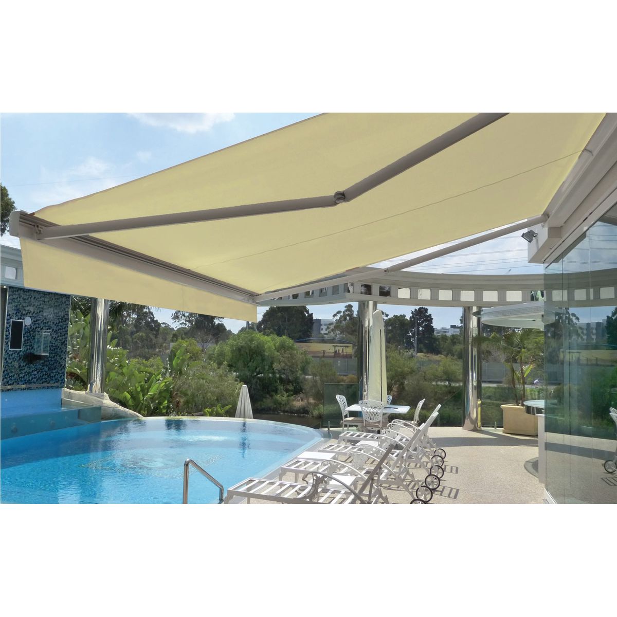 WINDOOR - Toldo Retráctil 3.95x2.5m Beige
