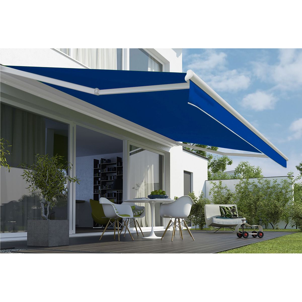 Toldo Retractil 3.95 x 2.50 m Azul, marca WINDOOR - Foto Principal