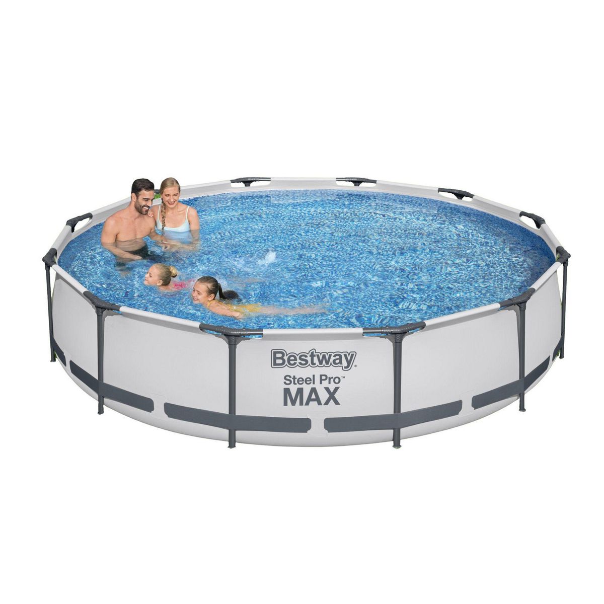 BESTWAY - Piscina Estructural Redonda con Bomba Bestway Steel Pro MAX 366x76cm 6473l