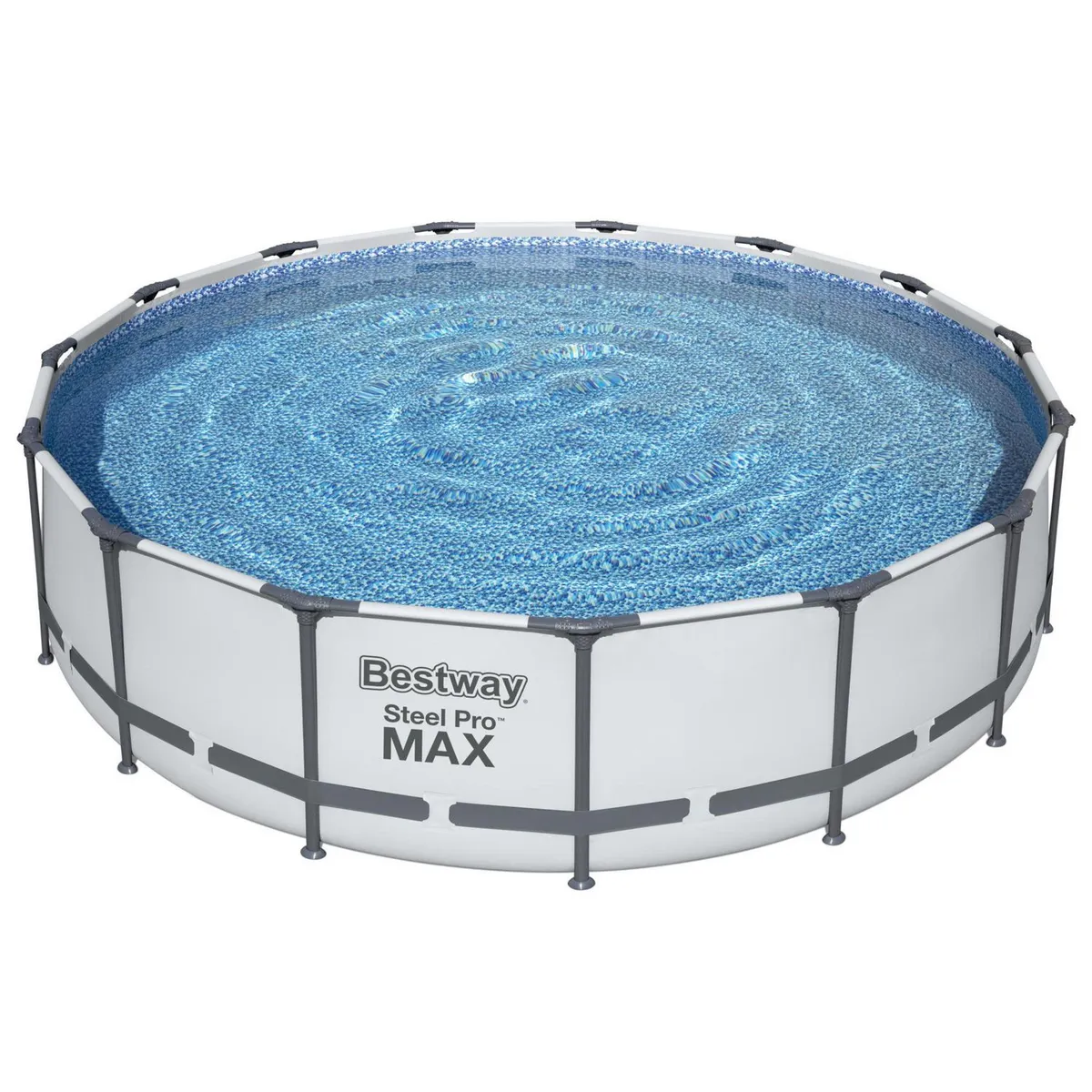 BESTWAY - Piscina Estructural Redonda con Bomba y Escalera Bestway Steel Pro MAX 457x107cm