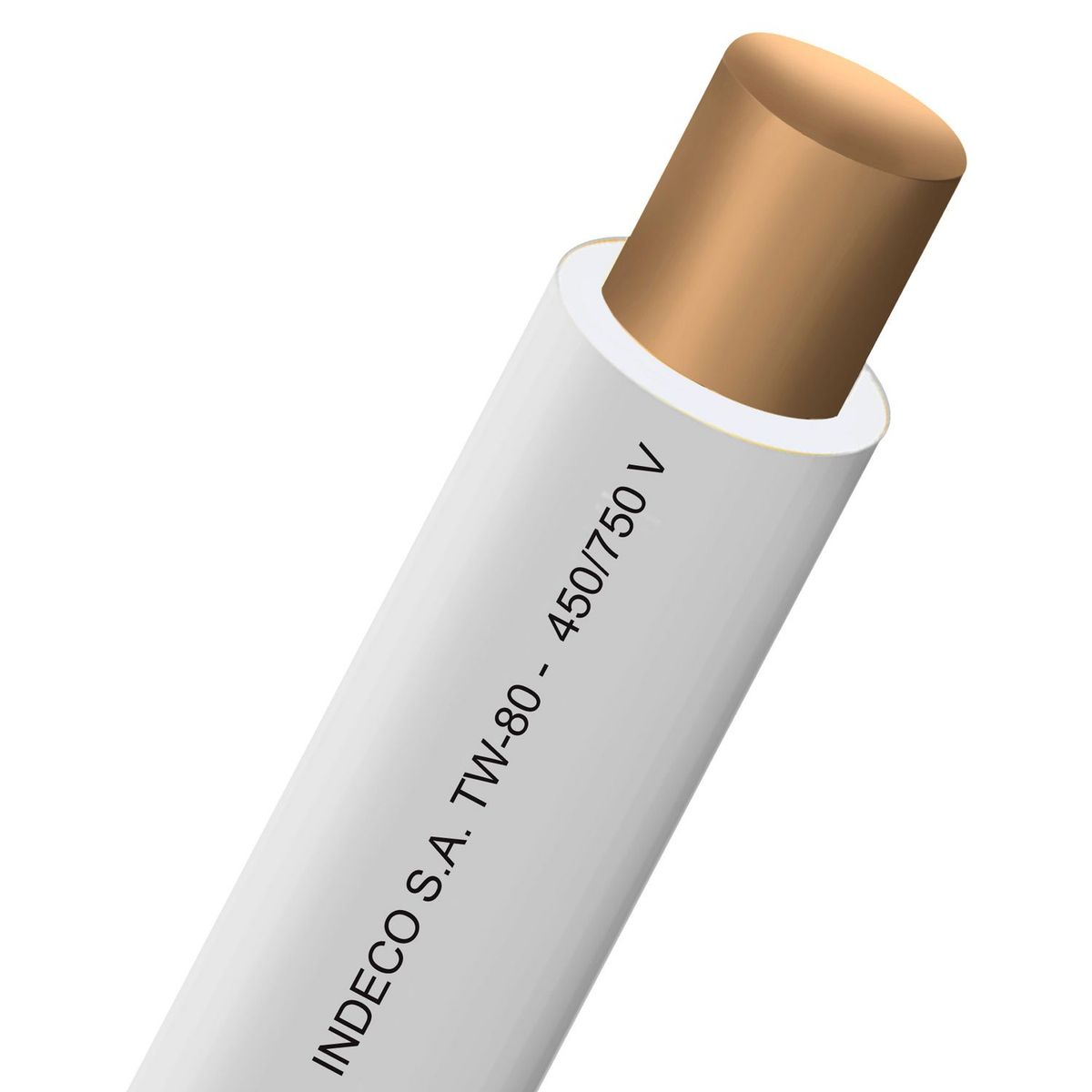 INDECO - Alambre TW 14 AWG Blanco por Metro Lineal