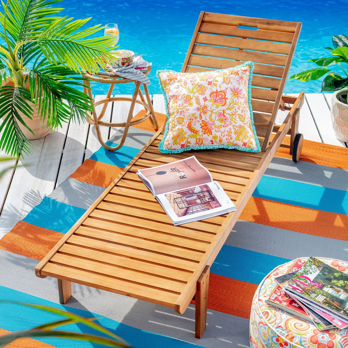 JUST HOME COLLECTION - Reposera Madera