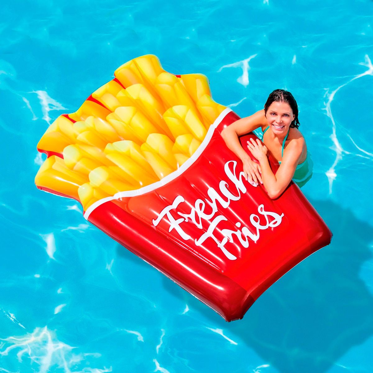 INTEX - Flotador Reposera 132x175 Papas Fritas