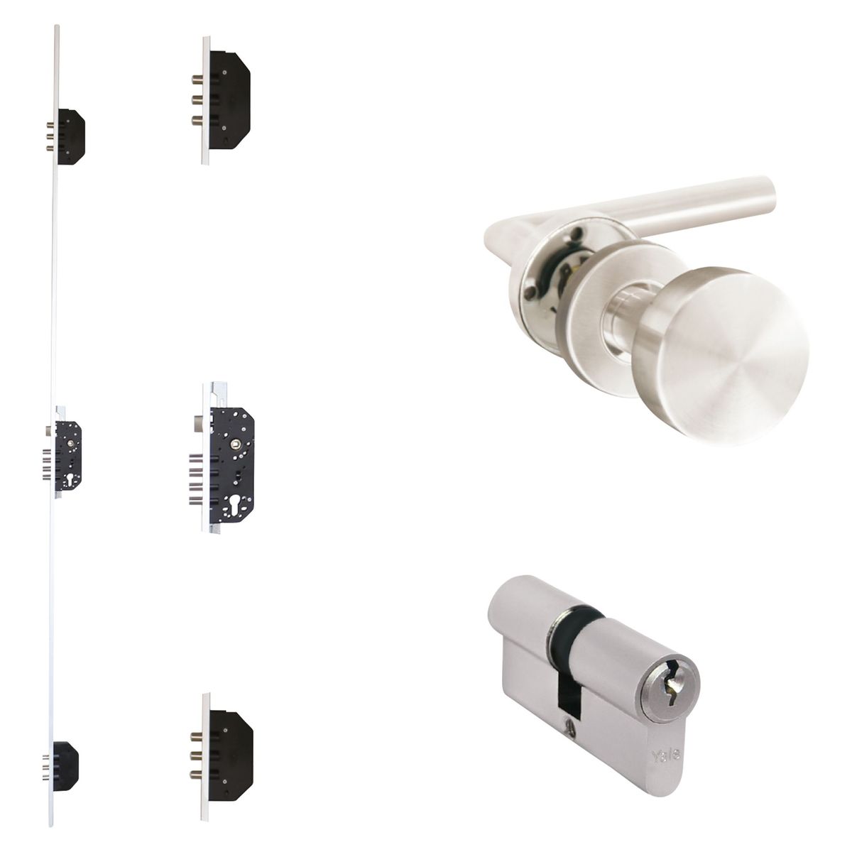 YALE - Kit de Cerradura de Embutir Principal con 10 pines Yale