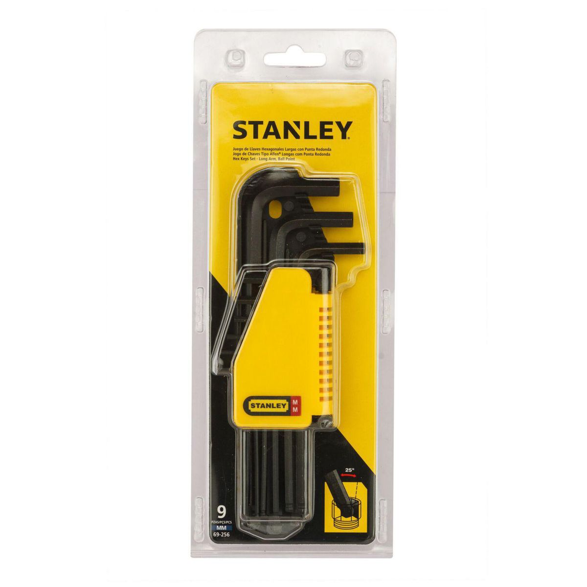 STANLEY - Juego Stanley de 9 Llaves Hex