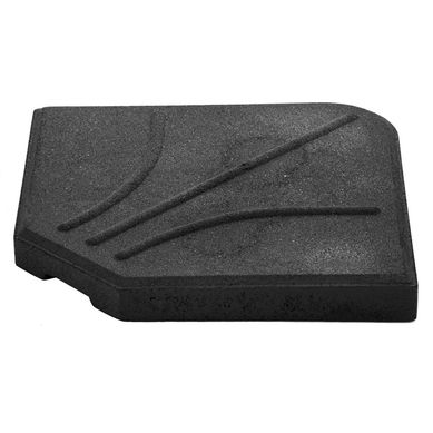 Base para Quitasol Lateral de Concreto 25 Kg Negra