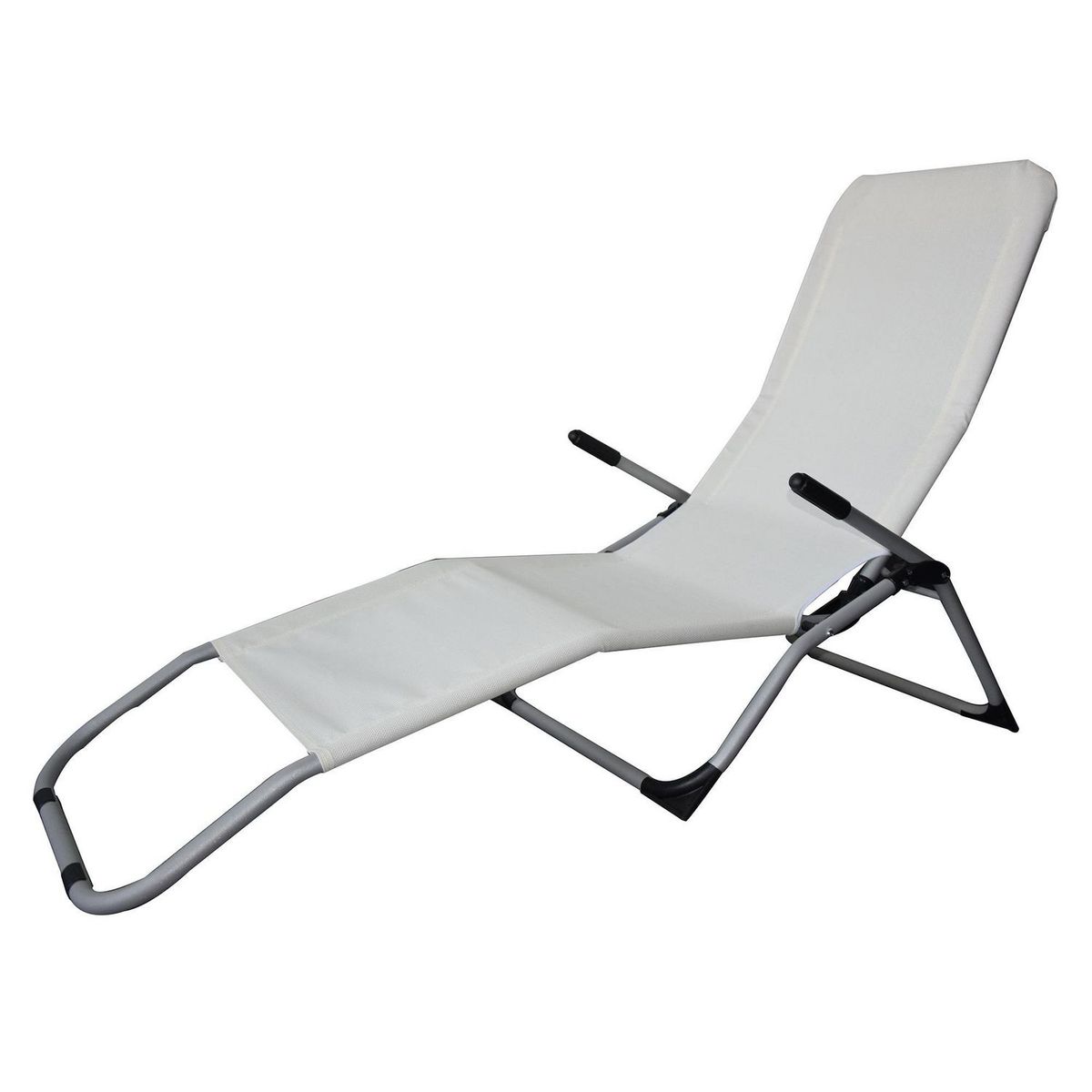 Reposera Plegable Relax 2 en 1 Blanco, marca JUST HOME COLLECTION - Foto Principal