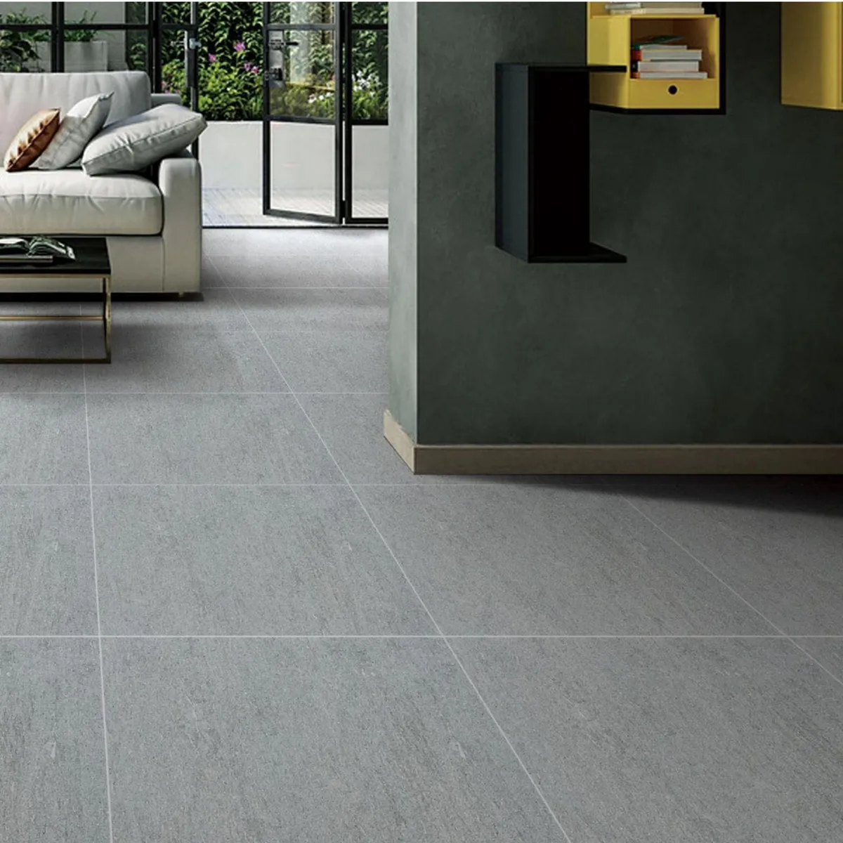 Gres Porcelanico Gris Cementicio 60x60cm 1.44m2, marca HOLZTEK - Foto 2