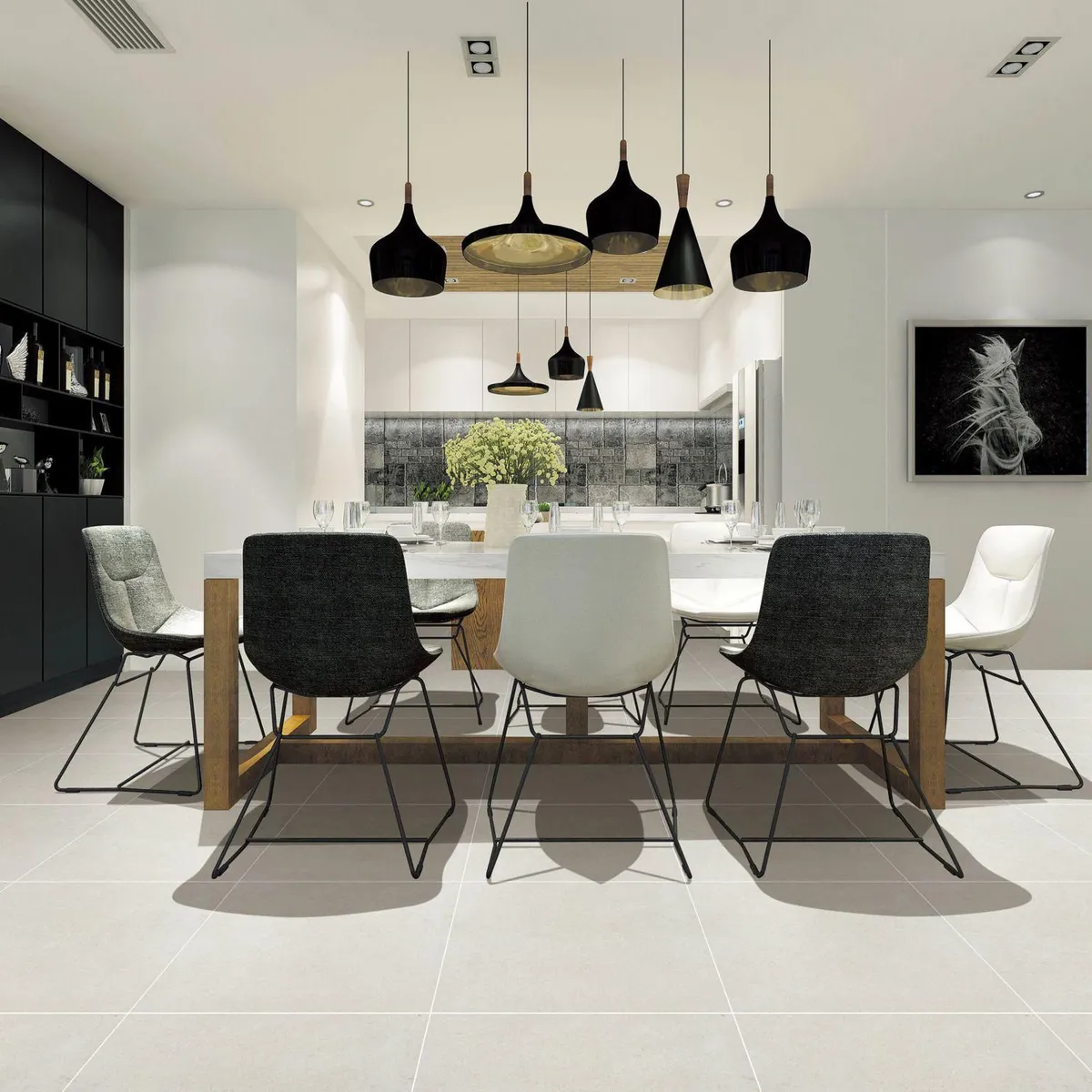 Gres Porcelanico Beige Cementicio 60x60cm 1.44m2, marca HOLZTEK - Foto 2
