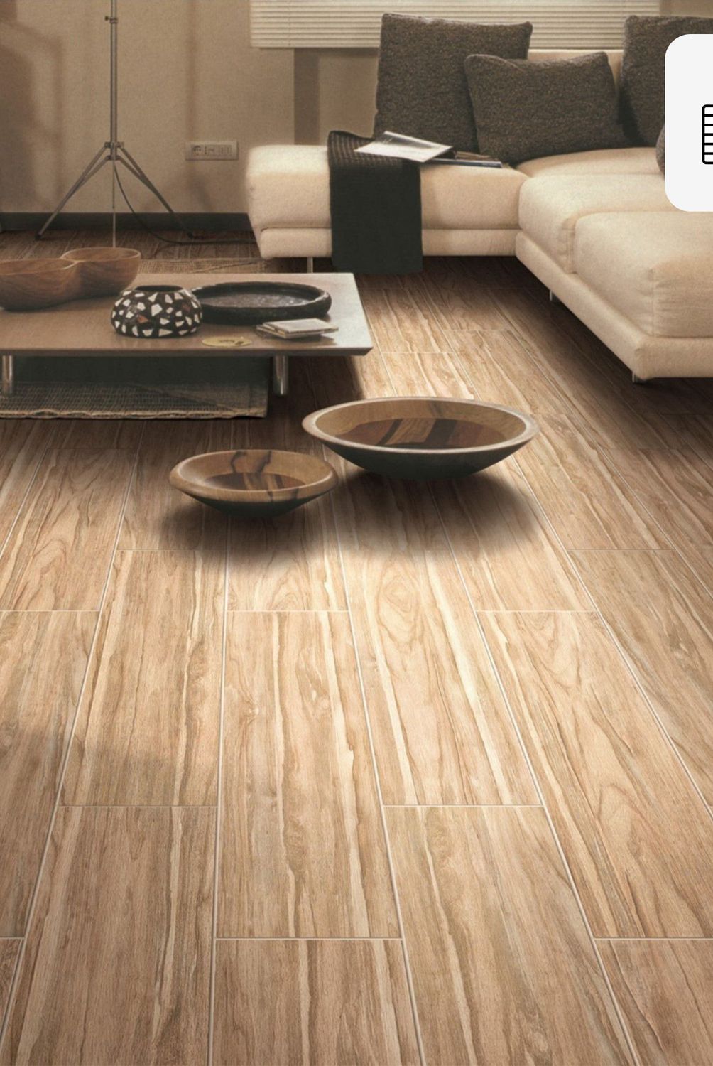 HOLZTEK - Porcelanato Marrón Maderado 20x100cm 1m2