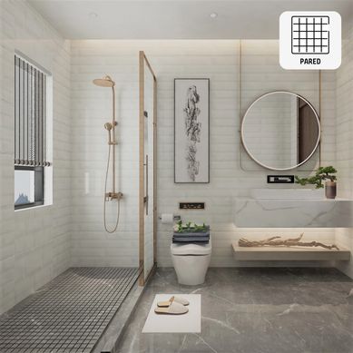 Cermica Brick Memphis Blanco 30x60 cm para piso