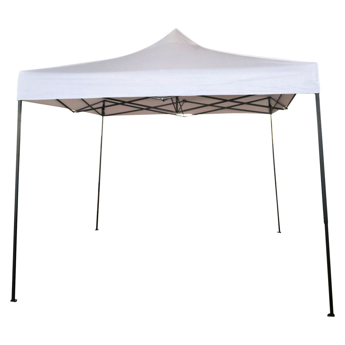 JUST HOME COLLECTION - Toldo Plegable Metal Blanco 3X3 M