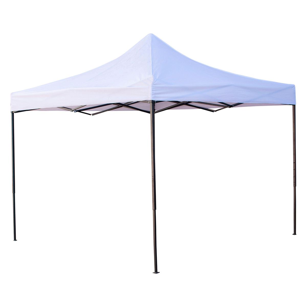 JUST HOME COLLECTION - Toldo Plegable Metal Blanco 3X3 M