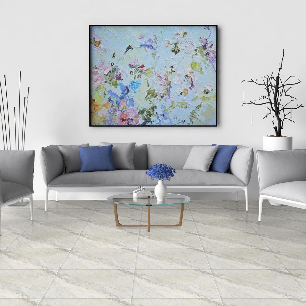 GALA - Cerámica Bolena Beige Marmolizada 46x46cm para piso