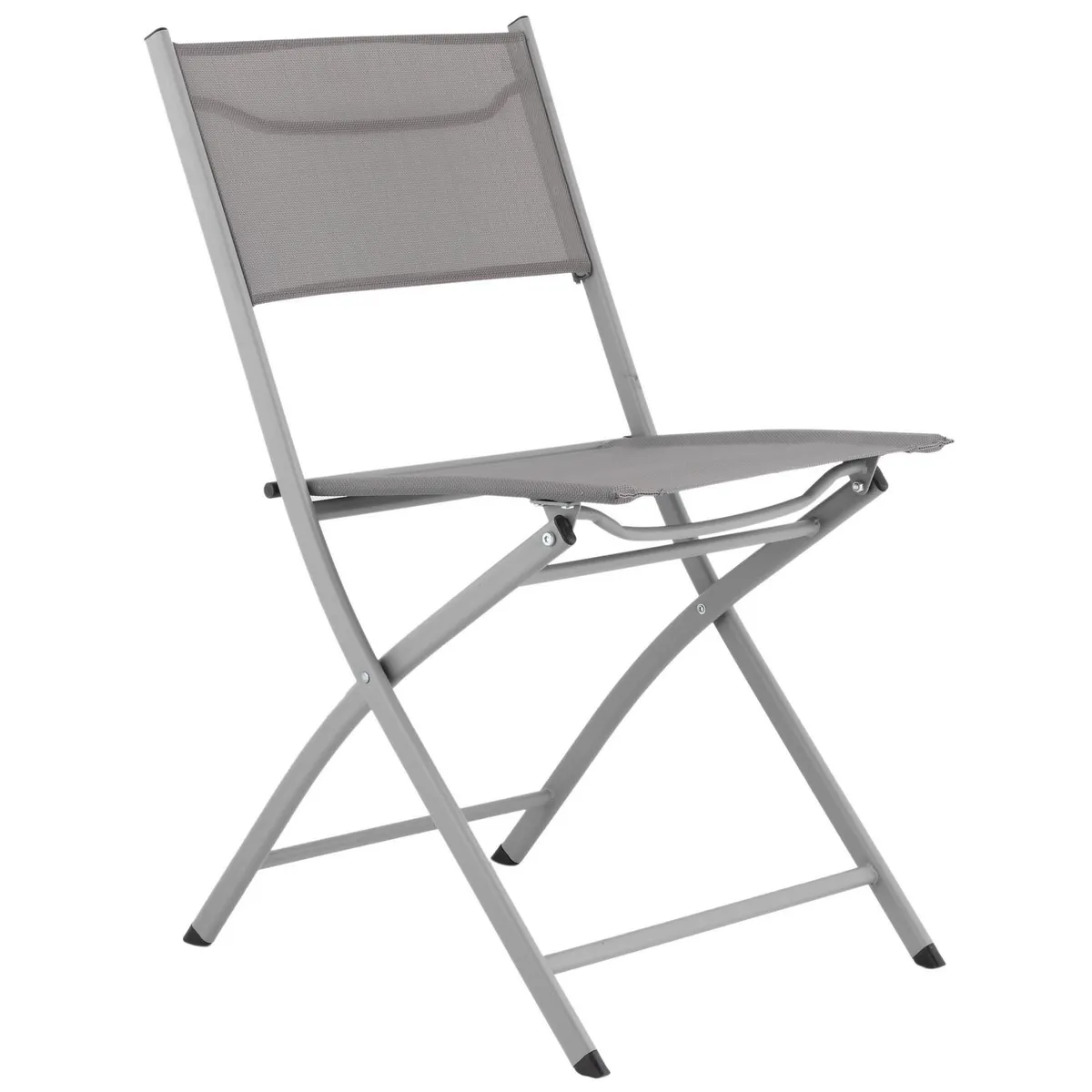 JUST HOME COLLECTION - Silla Plegable de Metal Taupe