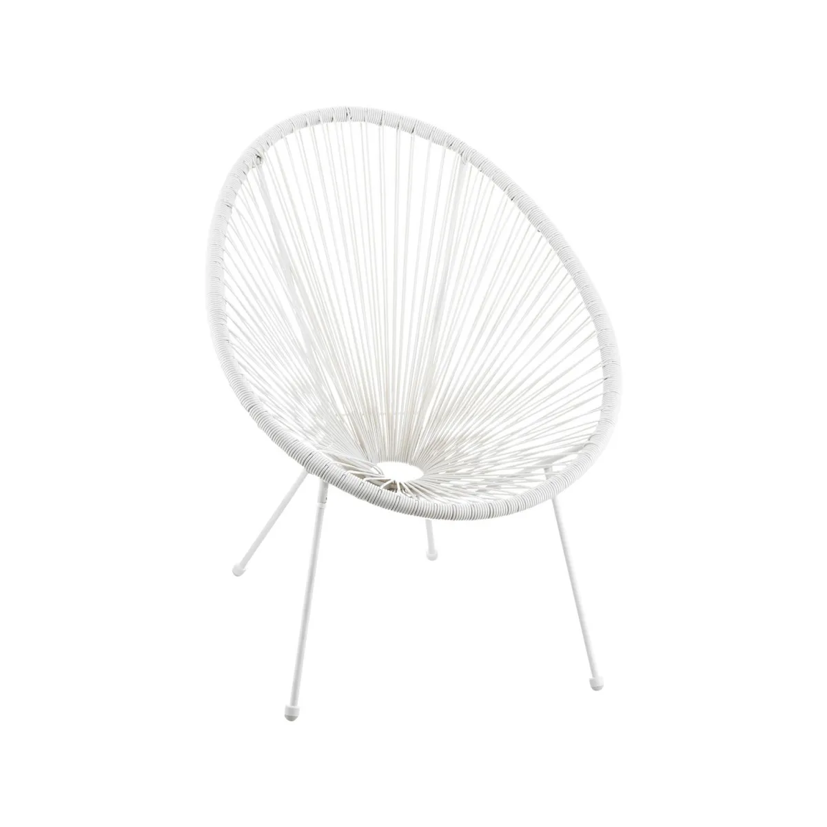 JUST HOME COLLECTION - Silla Cozumel de Ratan Blanca