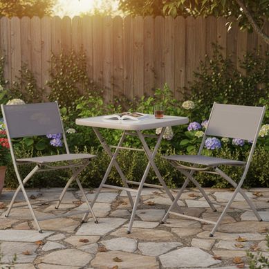 Juego de Balc�n Madrid 2 Personas Taupe