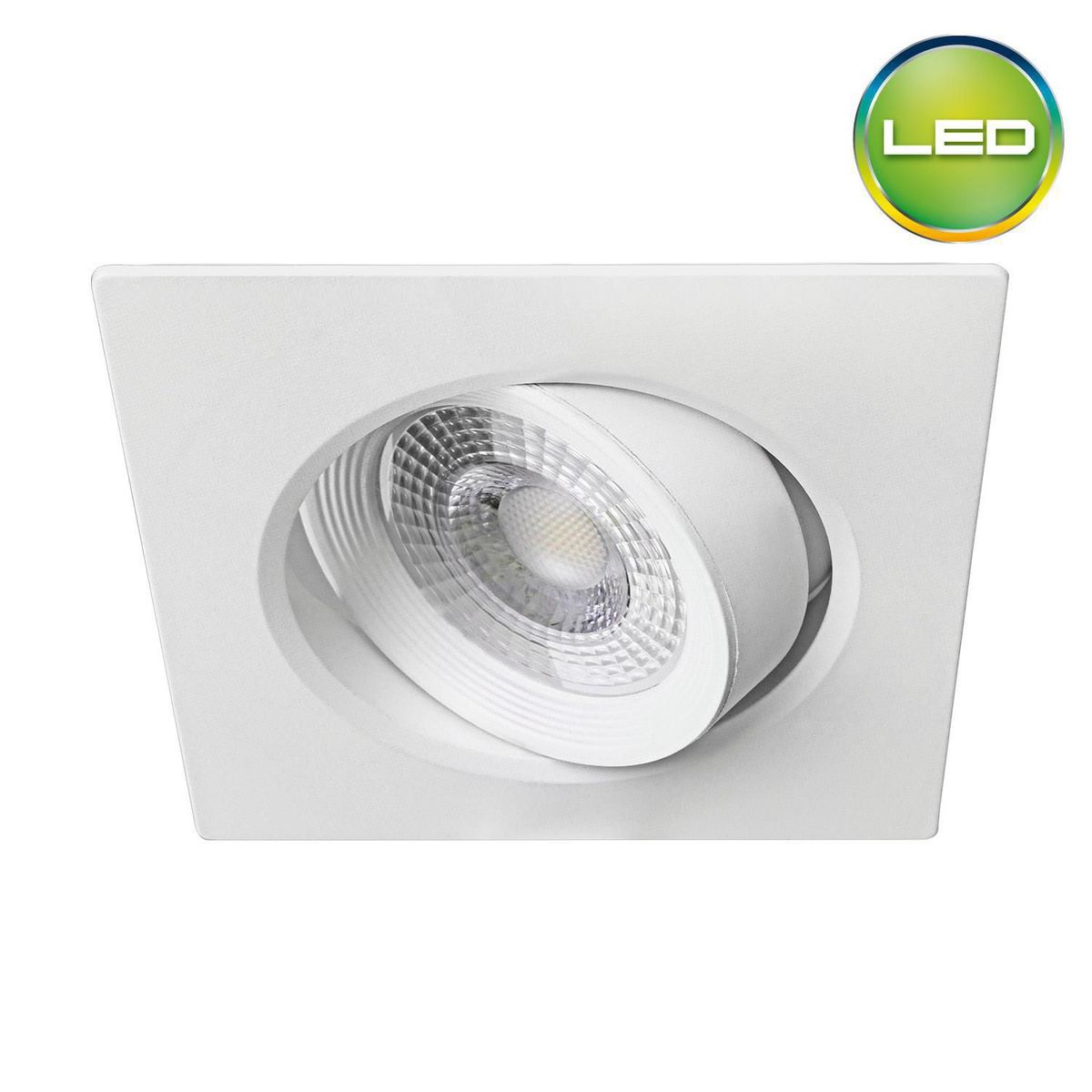 LIGHTECH - Spot LED Dirigible 7W 10.5x10.5cm Cuadrado Blanco Luz Blanca