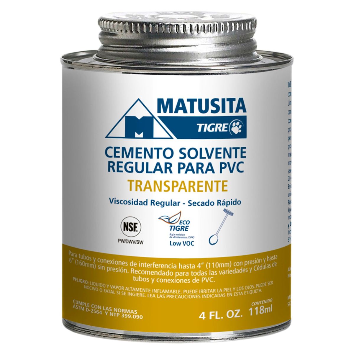 MATUSITA TIGRE - Pegamento PVC para Tuberia 4oz