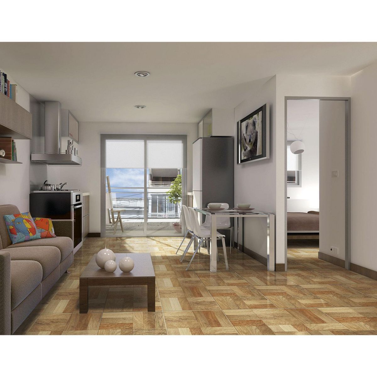 CELIMA - Cerámica Marrón 30x30 Maderadas Brillante 2.34 m2