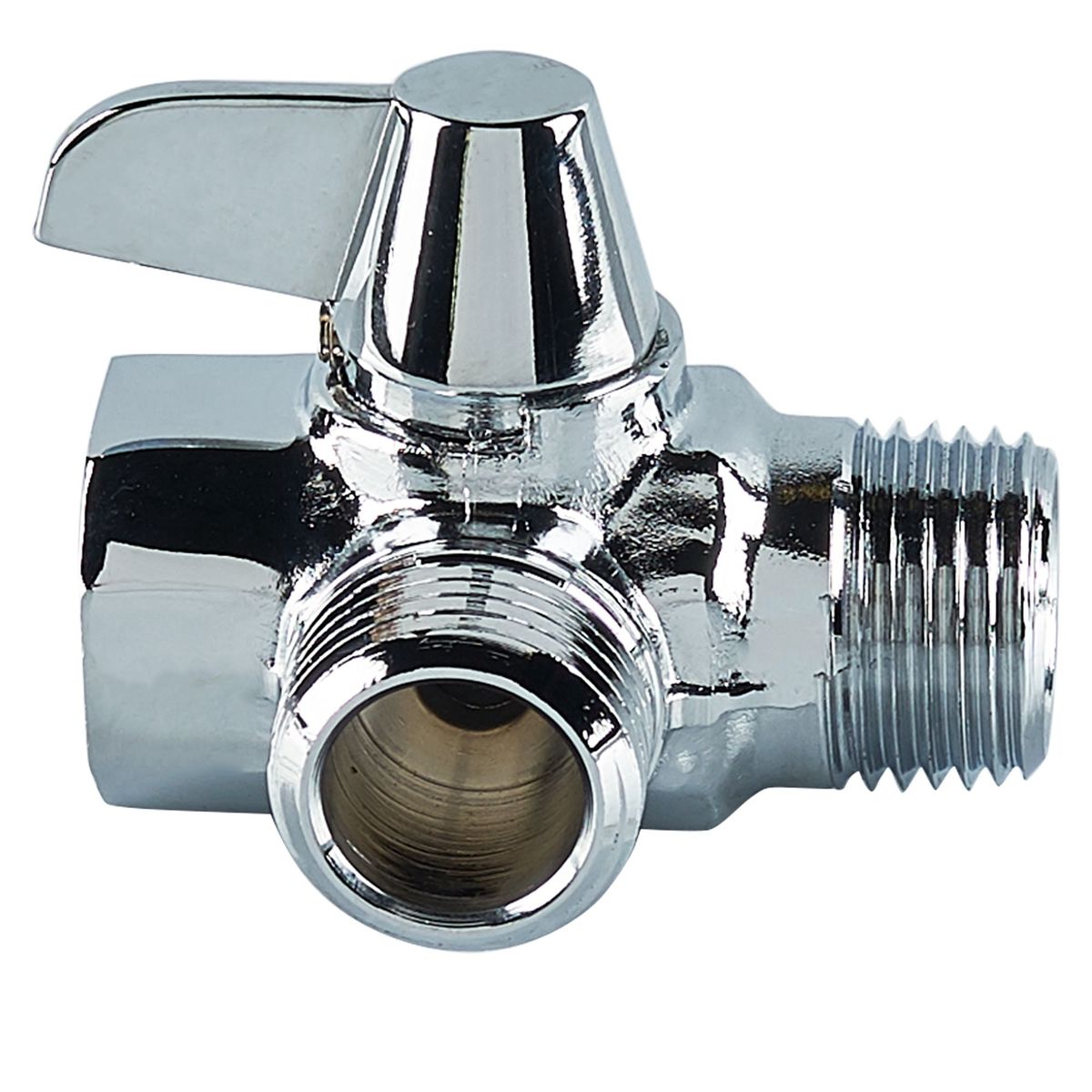 GALUSA - Válvula Desviadora de Bronce Cromado