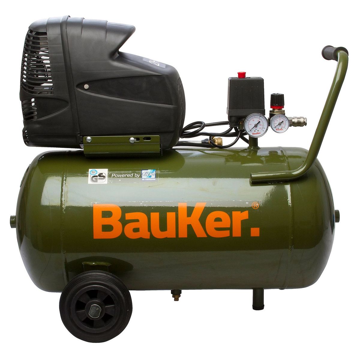 BAUKER - Compresor De Aire Eléctrico Bauker 2HP 50 Lt