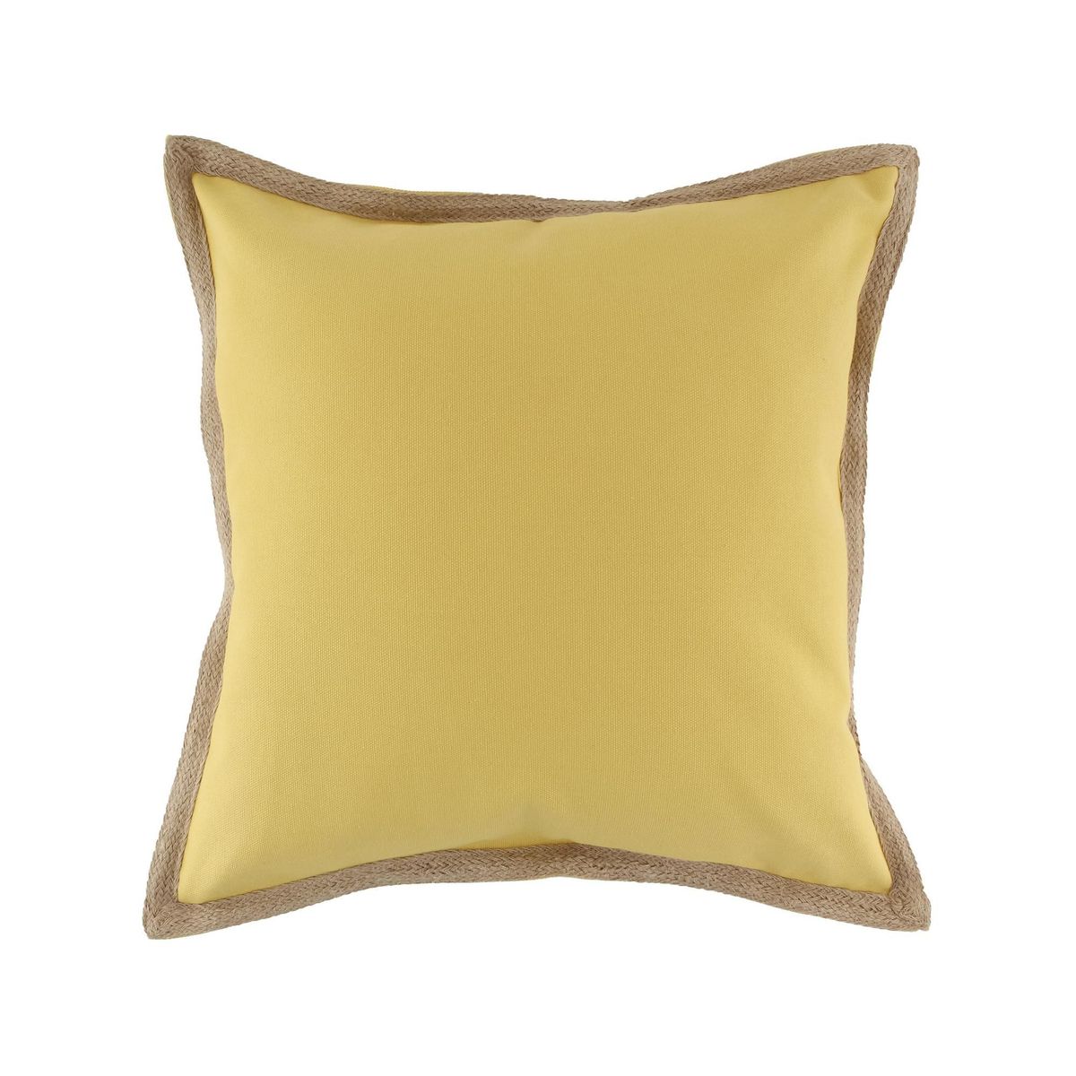 JUST HOME COLLECTION - Cojín de Yute 50x50cm Amarillo