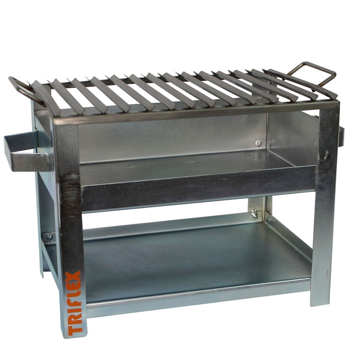 POLINOMIO - Parrilla a Carbón Rectangular Acero Inoxidable