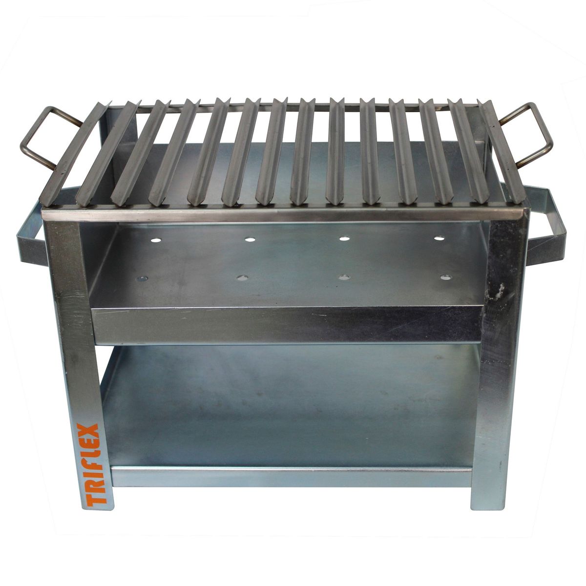 POLINOMIO - Parrilla a Carbón Rectangular Acero Inoxidable