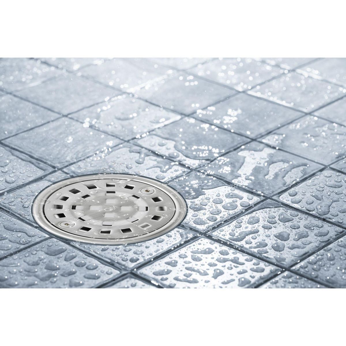 QM DRAIN - Desagüe Bay Circular 4'' Acero Satinado