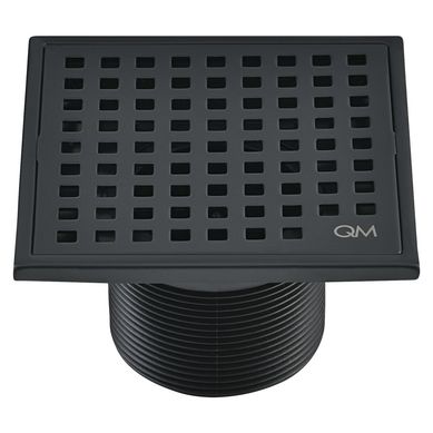Desage Lagos Cuadrado 4'' Acero Negro