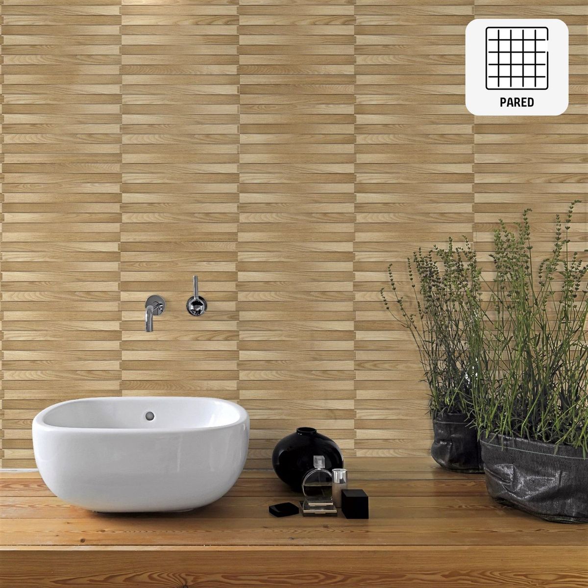 PAMESA - Cerámica Patagonia Natural Marrón Fachaleta 34x50 cm para piso