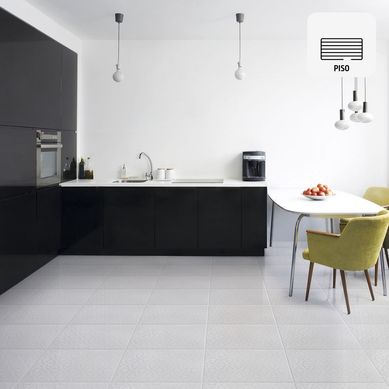 Cer�mica Blanco 45x45 Decoradas Mate 2.03 m2