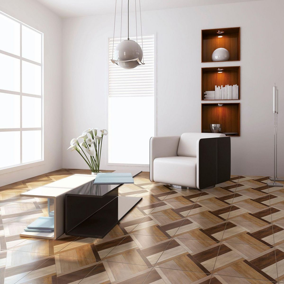 CELIMA - Cerámica Mix 45x45 Maderadas Brillante 2.03 m2