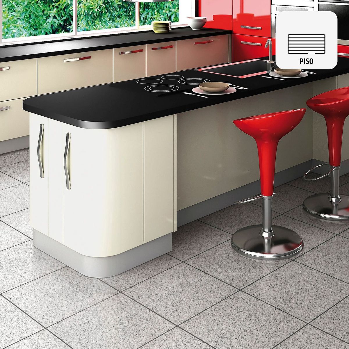 CELIMA - Cerámica Blanco Rustico 30X30cm 2.34m2 Piedra