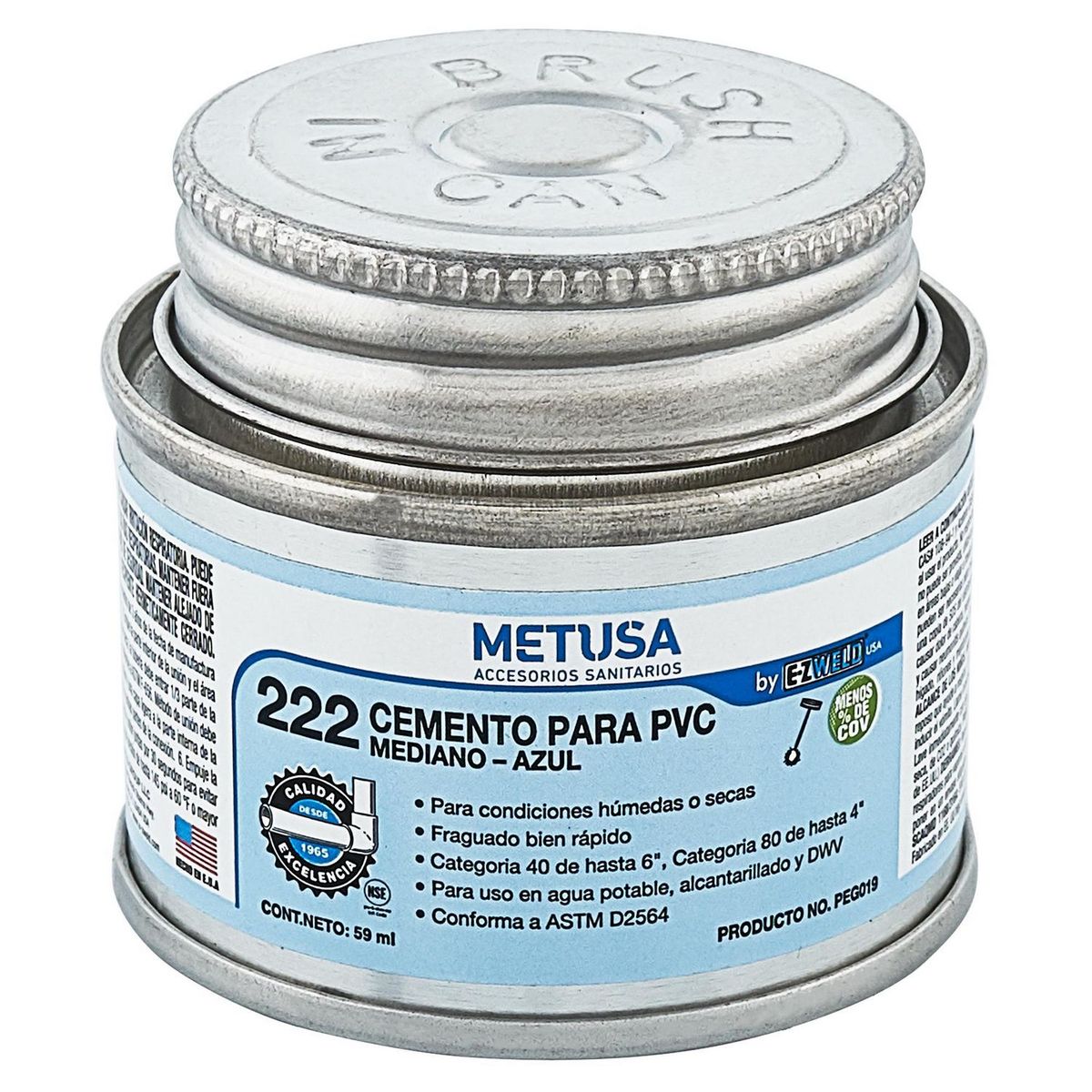 METUSA - Pegamento para PVC Metusa Azul 2 oz