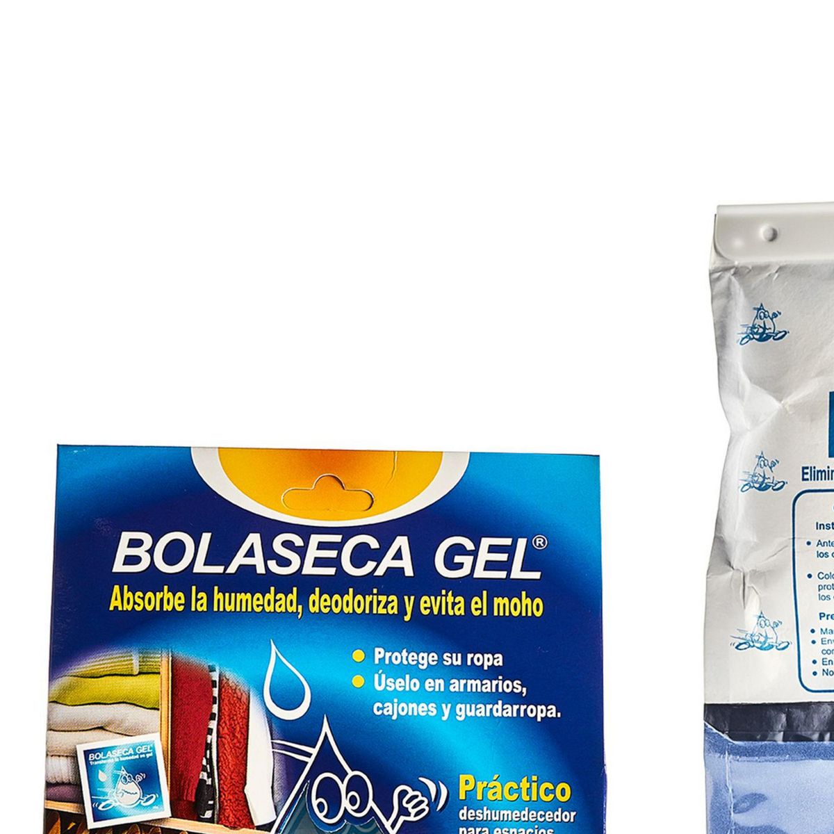 BOLASECA - Pack Deshumedecedores Colgante + Gel Aroma Neutral