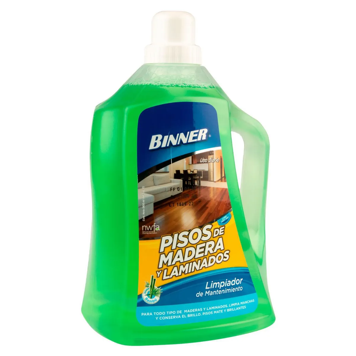 BINNER - Limpiador de Mantenimiento Binner para Pisos de Madera 1.9L