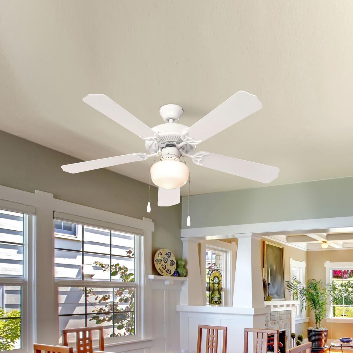 CASA BONITA - Ventilador de Techo Ambra 1 Luz 5 Aspas