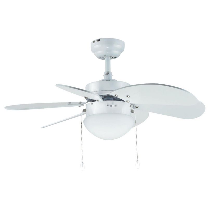 CASA BONITA - Ventilador de Techo Armo 1L 6Asp Bco 50 W