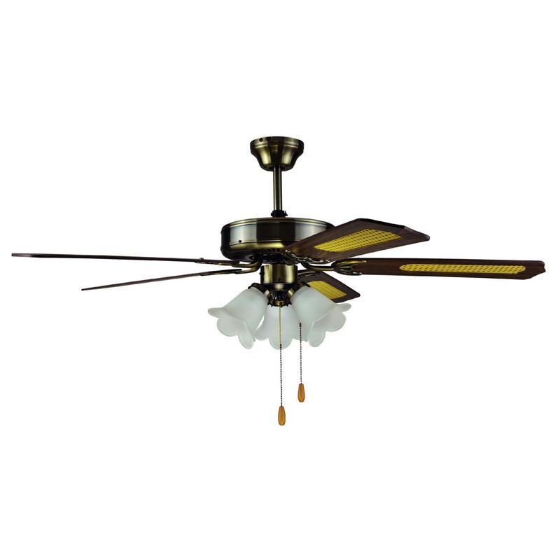 CASA BONITA - Ventilador de Techo Signe 3L 5Asp Cafe 60 W