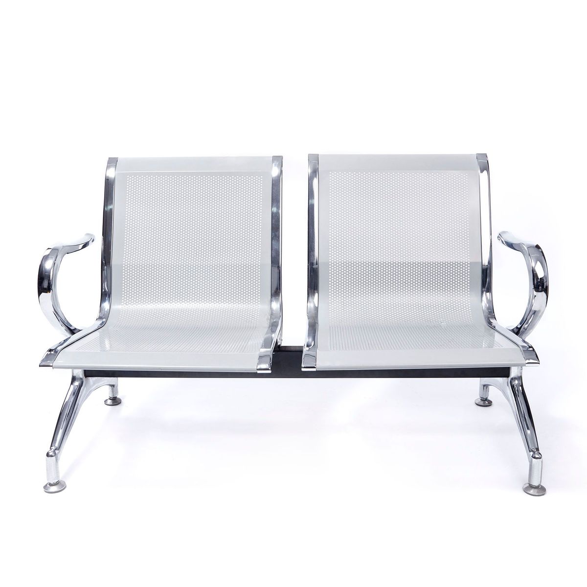 VENSO - Silla Fija Doble Negra S/T