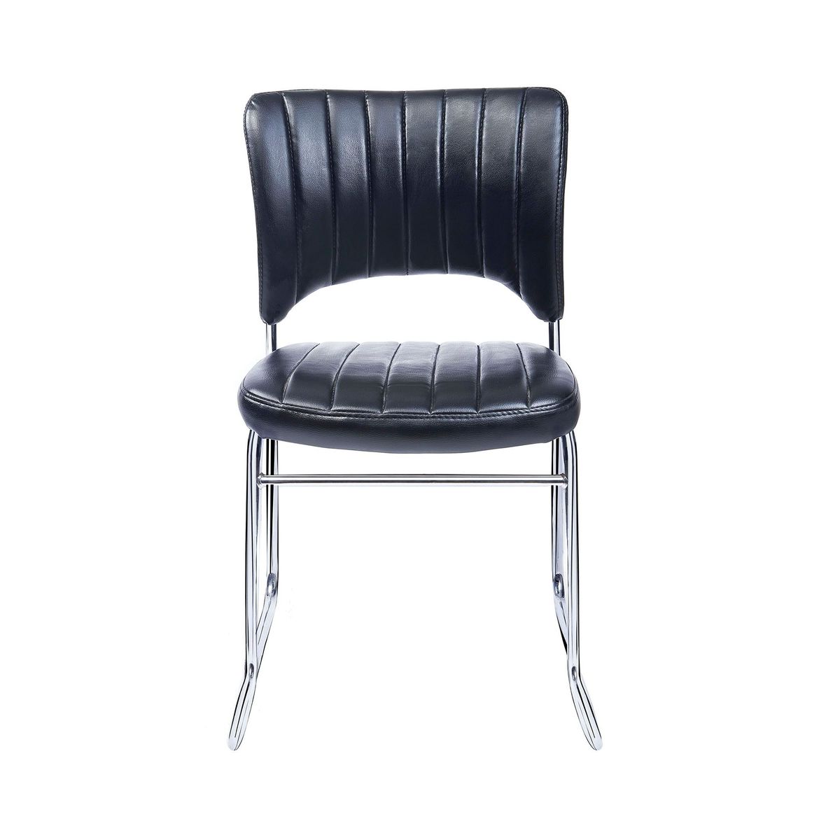 VENSO - Silla de Visita Encolchada Negra