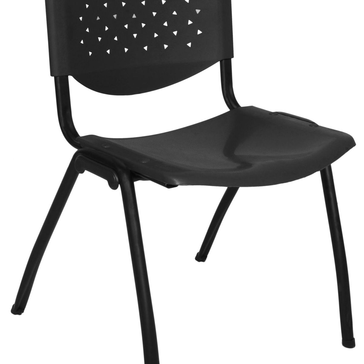 Silla Fija de Visita Plástico Negro, marca VENSO - Foto Principal