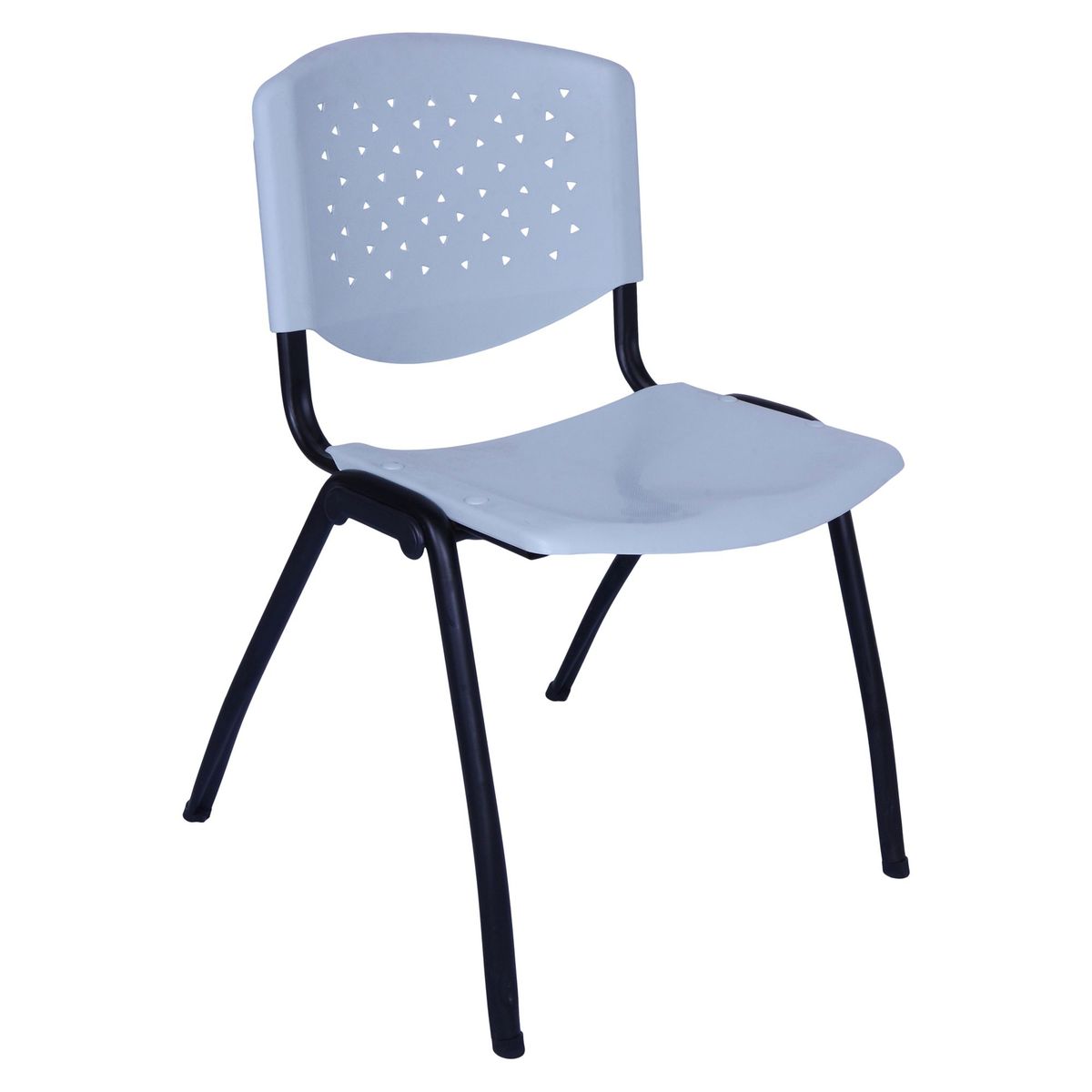 VENSO - Silla de Visita Plástico Gris