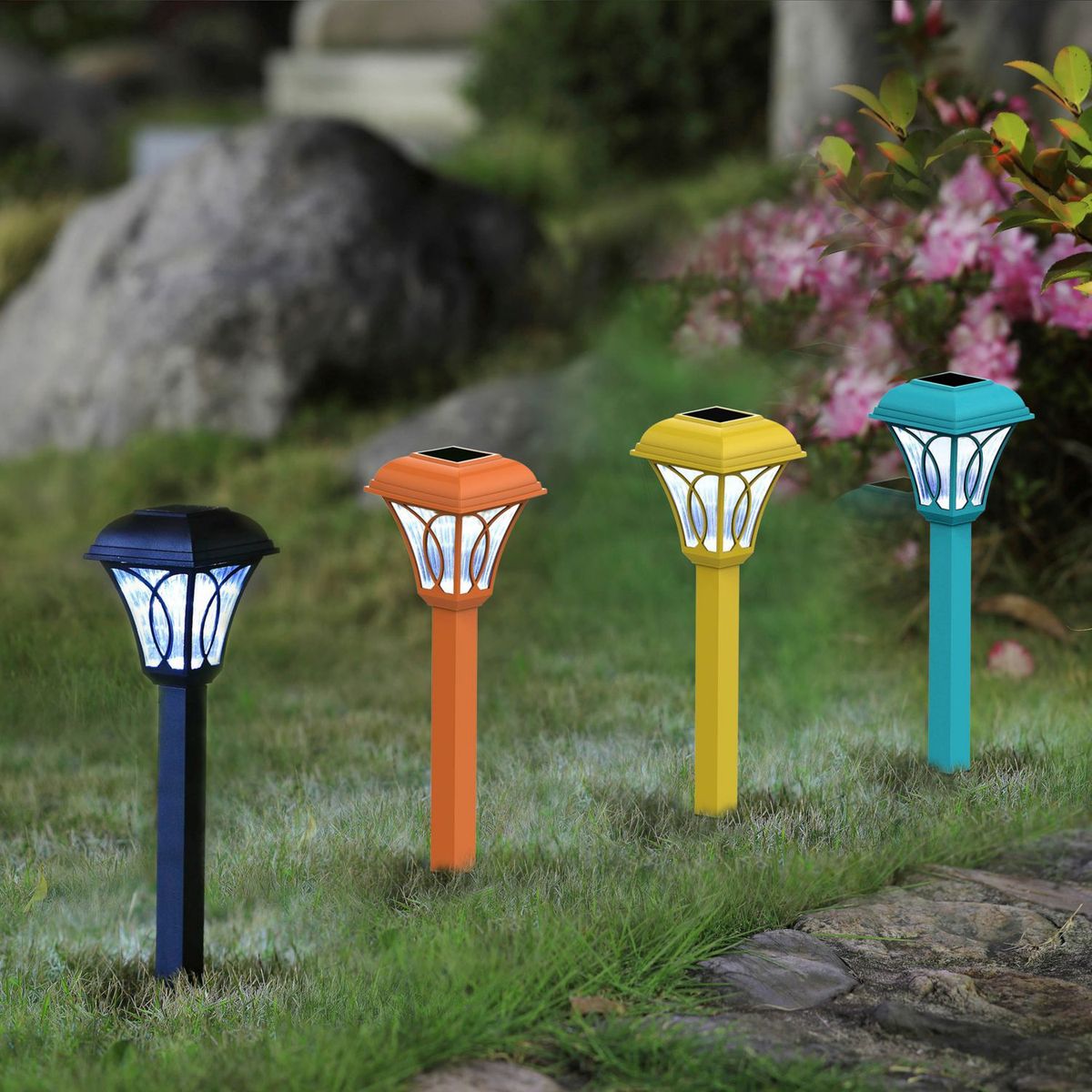 Estaca solar Led amarillo 35 cm, marca CASA BONITA - Foto 2