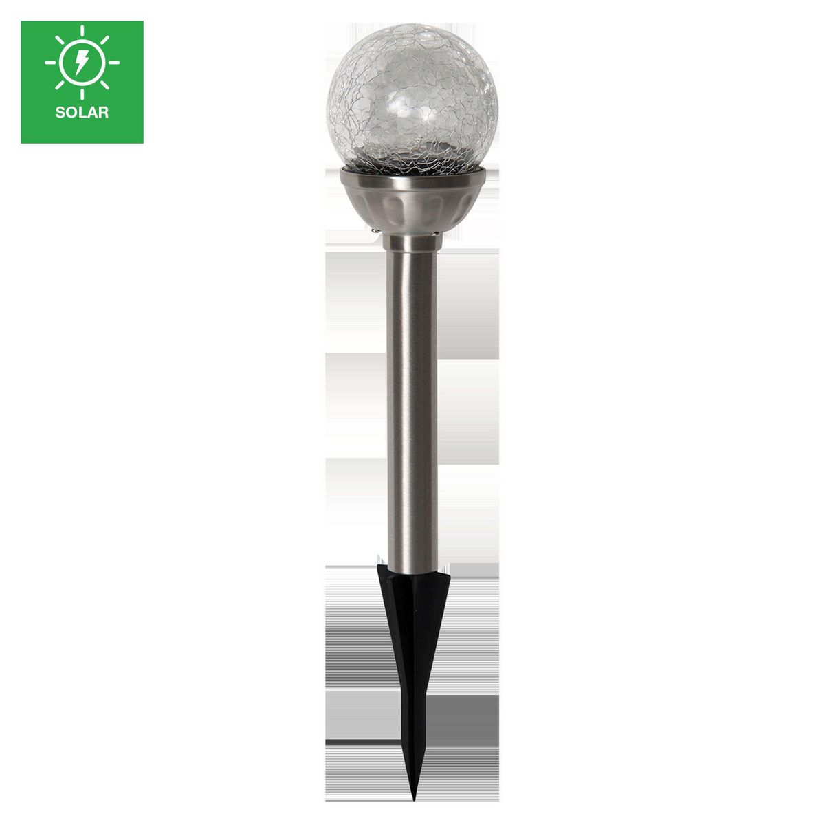 JUST HOME COLLECTION - Estaca Solar Led Esfera Color Luz Fría