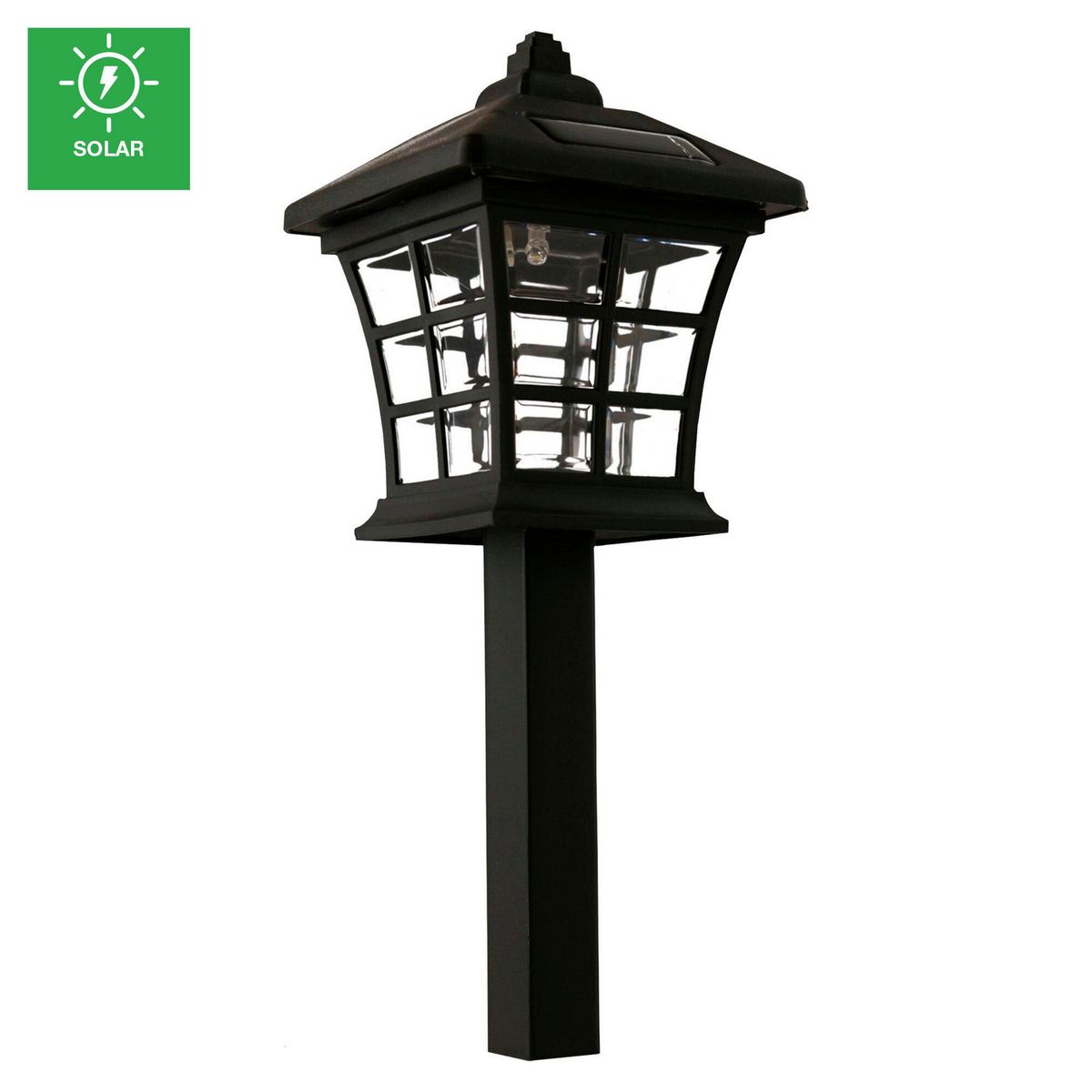 JUST HOME COLLECTION - Estaca Solar Led Antique Negra Luz Fría