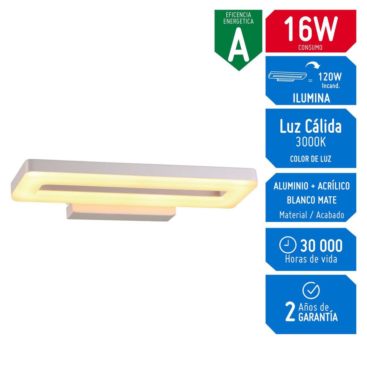 DESIRE - Lámpara de Pared Layna 8W 220V
